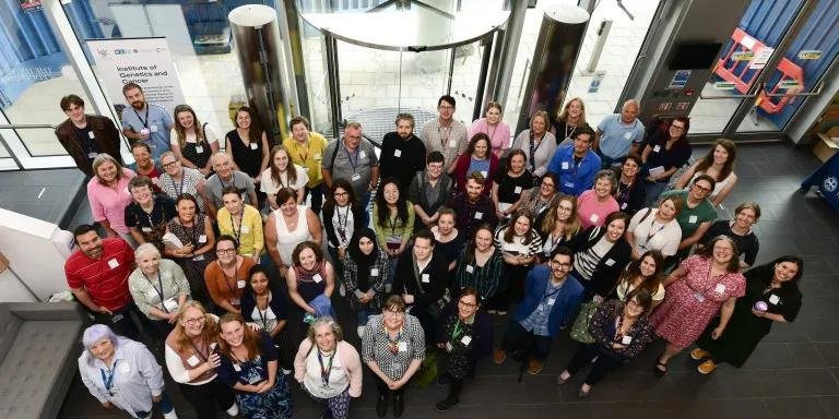 a group of technicians from the Institute of Genetics and Cancer