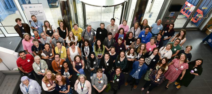 a group of technicians from the Institute of Genetics and Cancer