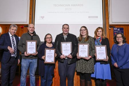 The nominees and winner of the 2023 Technician Award for Contributions to Infrastructure and Facilities